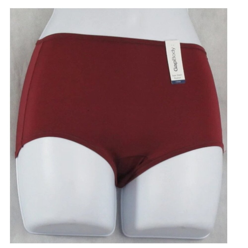 Gap Body Women's Soft Stretch Boyshort Panty Underwear, Cabernet Wine Red, XS